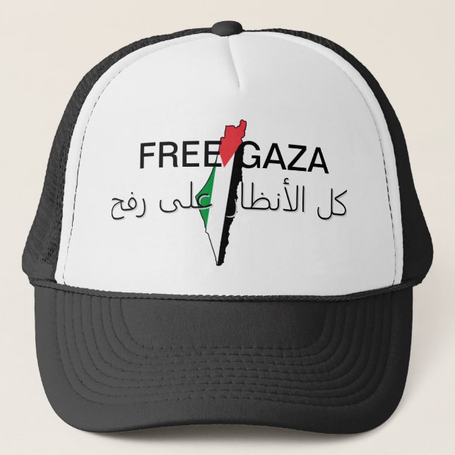 Trucker Hat Free palestine Truckerkappe (Vorderseite)