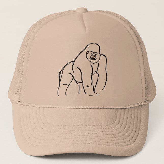 Trucker Hat Gorilla Truckerkappe (Vorderseite)