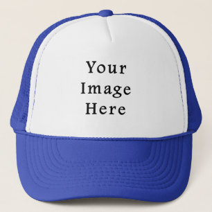 Trucker Hat Royal Blue & White Baseball Cap Truckerkappe