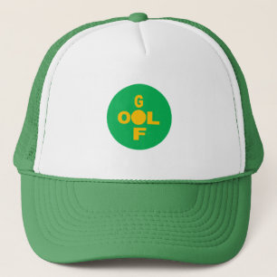 Trucker Hat weiß und grün DESIGN GOLF Truckerkappe