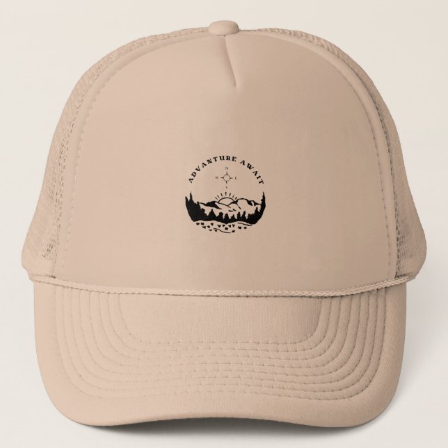 Trucker Hats Advanture wartet Truckerkappe (Vorderseite)
