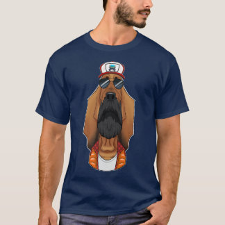 Trucker Hund I Truck Driver Bloodhound T-Shirt