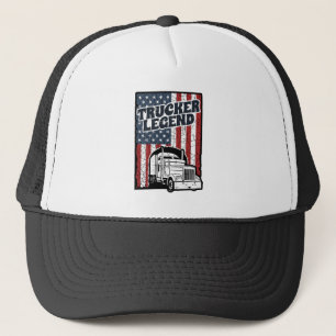 Trucker-Legende Lustiger Semi-Truck-Fahrer LKW-Fah Truckerkappe