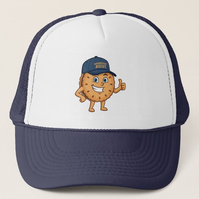Trucker-Magnificent Biscuit Mascot Truckerkappe (Vorderseite)