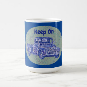 Trucker-Motiv Vintage Kunst Trucker Tasse