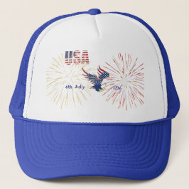 Trucker-Mütze Amerika 4. Juli  Truckerkappe