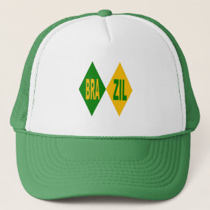 Trucker-Mütze grün BRAZIL Truckerkappe