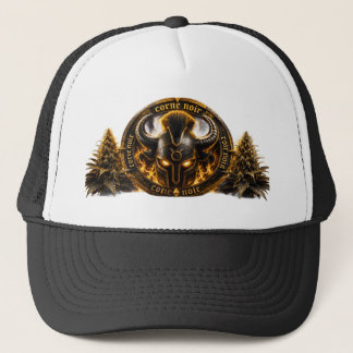 Trucker-Mütze Schwarzes Horn – Wikingerhelm in F Truckerkappe