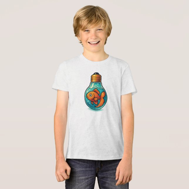 Trucker-Mütze Tri-Blend Shirt (Vorderseite voll)