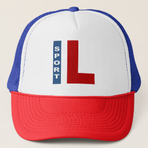 Trucker-Mütze weiß/blau/rot ILLINOIS SPORT Truckerkappe