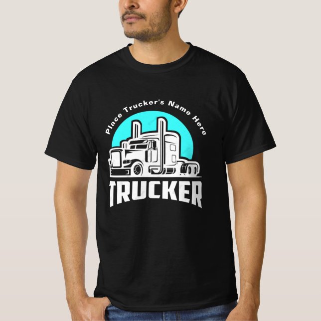 Trucker Personalisierte Geschenkgutscheine T - Shi T-Shirt (Vorderseite)