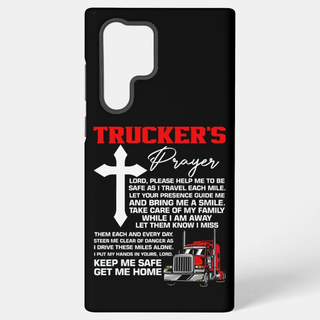 Trucker’s Prayer – Cross & Chrome Edition Samsung Galaxy Hülle (Rückseite)