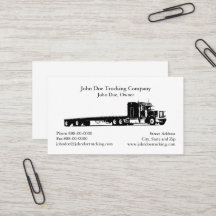 Trucker Trucking Business Card