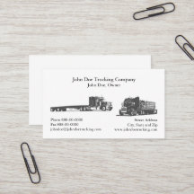 Trucker Trucking Business Card