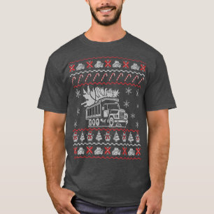 Trucker Ugly Christmas Sweater Funny Geschenke für T-Shirt
