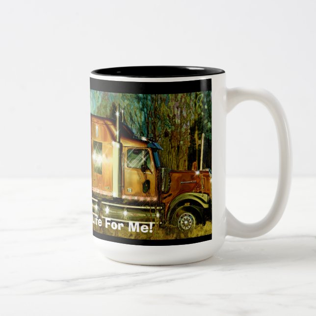 TRUCKERS BIG RIG TRUCK STOCK DRINK TASSE (Rechts)