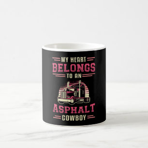 Truckers Frau Mein Herz Gehört Asphalt Cowboy Lieb Kaffeetasse