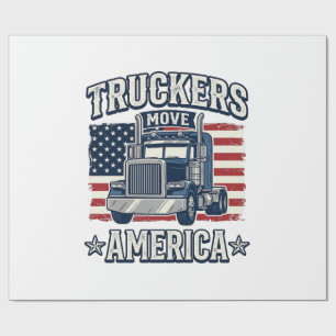 Truckers Move America Vintage-Truck-Shirt-Design_1 Geschenkpapier