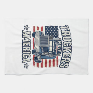 Truckers Move America Vintage-Truck-Shirt-Design_1 Geschirrtuch