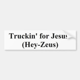 truckin für Jesus (He-Zeus) Autoaufkleber