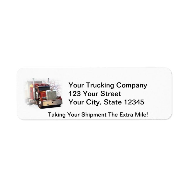 Trucking Address Labels (Vorne)