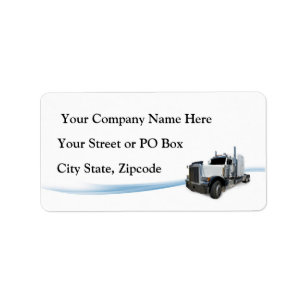 Trucking Company Adressaufkleber