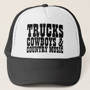 Trucks Cowboys Country Music Truckerkappe