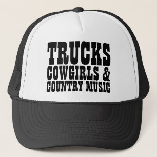 Trucks Cowgirls Country Music Truckerkappe