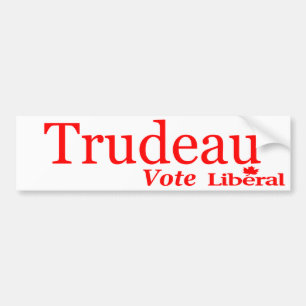 Trudeau Abstimmungs-Liberal-Logo Autoaufkleber