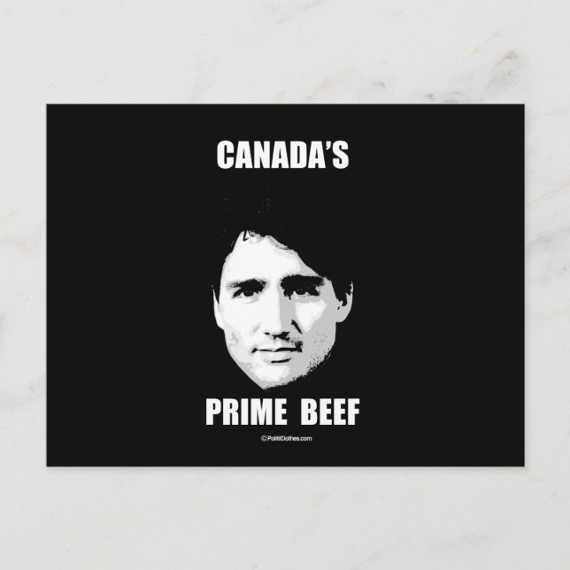 Trudeau - Kanadas Premierenriff -.png Postkarte (Vorderseite)