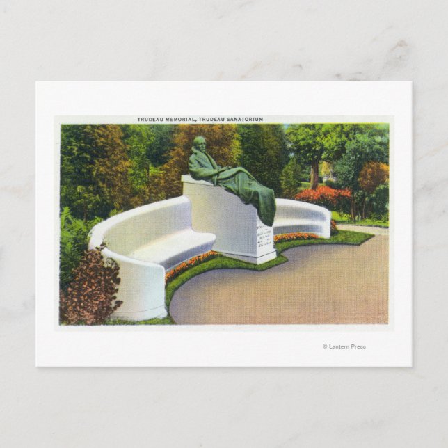 Trudeau Memorial, Trudeau Sanatorium Szene Postkarte (Vorderseite)
