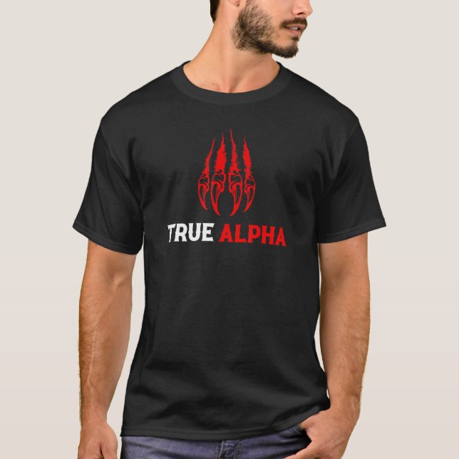 True Alpha wolfs claw for wolf  full moon T-Shirt (Vorderseite)