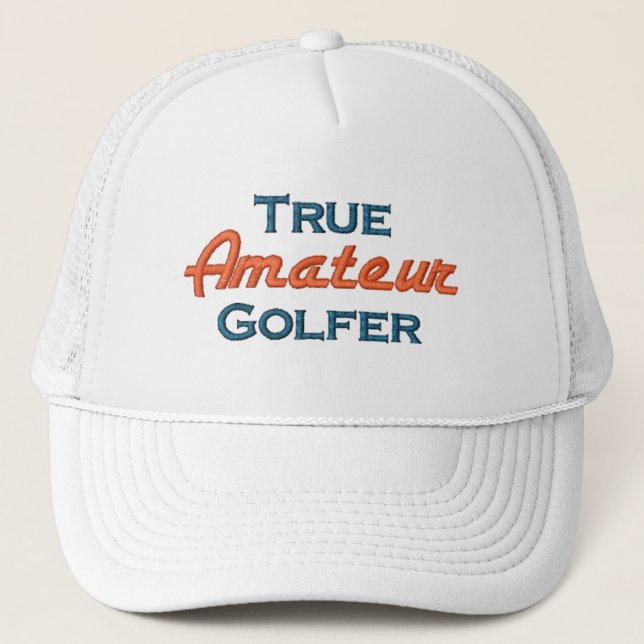 True Amateur Golfer Mesh Cap Truckerkappe (Vorderseite)