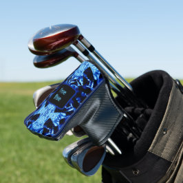 True Blue Edgy Abstrakt mit Name Gol Golf Headcover