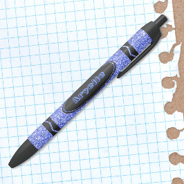 True Blue Glitzer Crayon Individuelle Name Push Pe Kugelschreiber