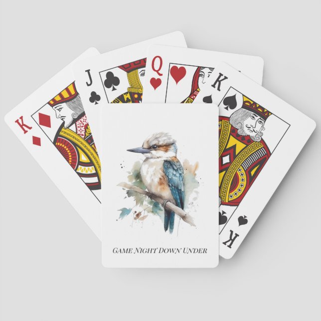 True Blue Kookaburra, individuell anpassbar Spielkarten (Rückseite)