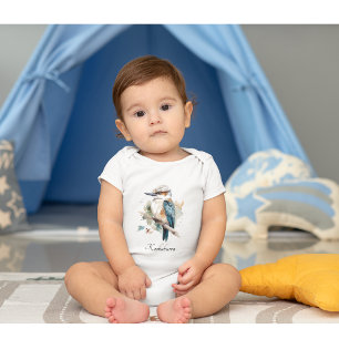 True Blue Kookaburra, individuell Baby Strampler