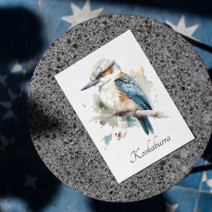 True Blue Kookaburra, individuell Feiertagskarte