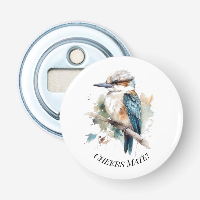 True Blue Kookaburra, individuell Flaschenöffner (Vorderseite)