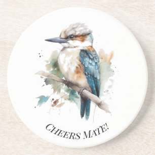 True Blue Kookaburra, individuell Getränkeuntersetzer