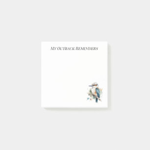 True Blue Kookaburra, individuell Post-it Klebezettel