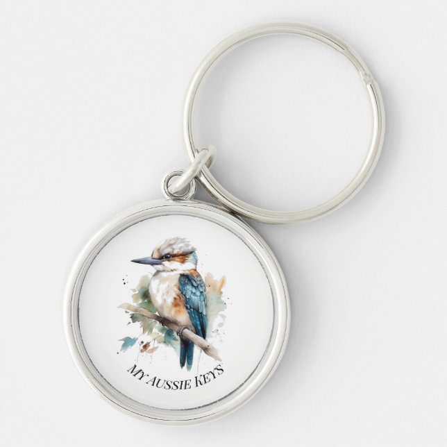 True Blue Kookaburra, individuell Schlüsselanhänger (Vorne)