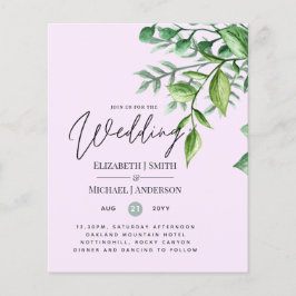 True Color GREENERY Budget Hochzeitseinladungen