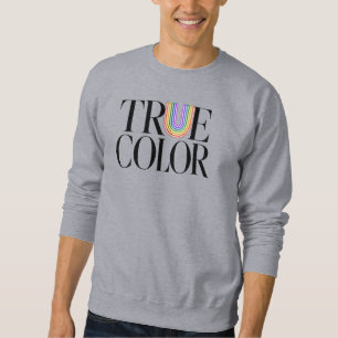 True Colors Editorial Benutzerdefinierte Typografi Sweatshirt