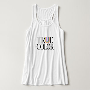 True Colors Editorial Custom-Typografie-Design Tank Top