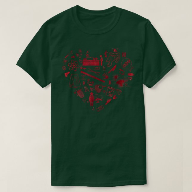 True Crime Forensics Podcast Junkie - Forensic Sci T-Shirt (Design vorne)