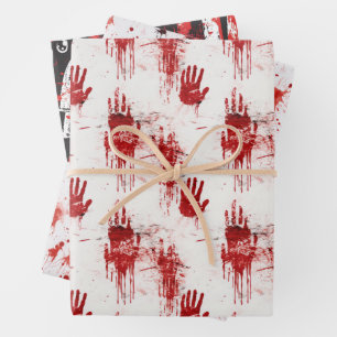 True Crime Horror Muster Geschenkpapier Set