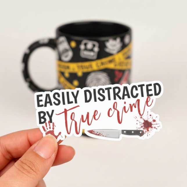 True Crime Shows Lover Funny Gift Aufkleber (True Crime Shows Lover Funny Gift Sticker)