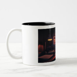 True-Crime-Tasse Zweifarbige Tasse