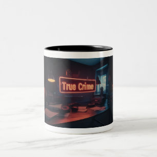 True-Crime-Tasse Zweifarbige Tasse